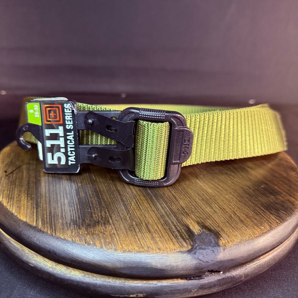5.11 Tactical Nylon Tactical Belt Size S 28-30" TDU Green Black 59552